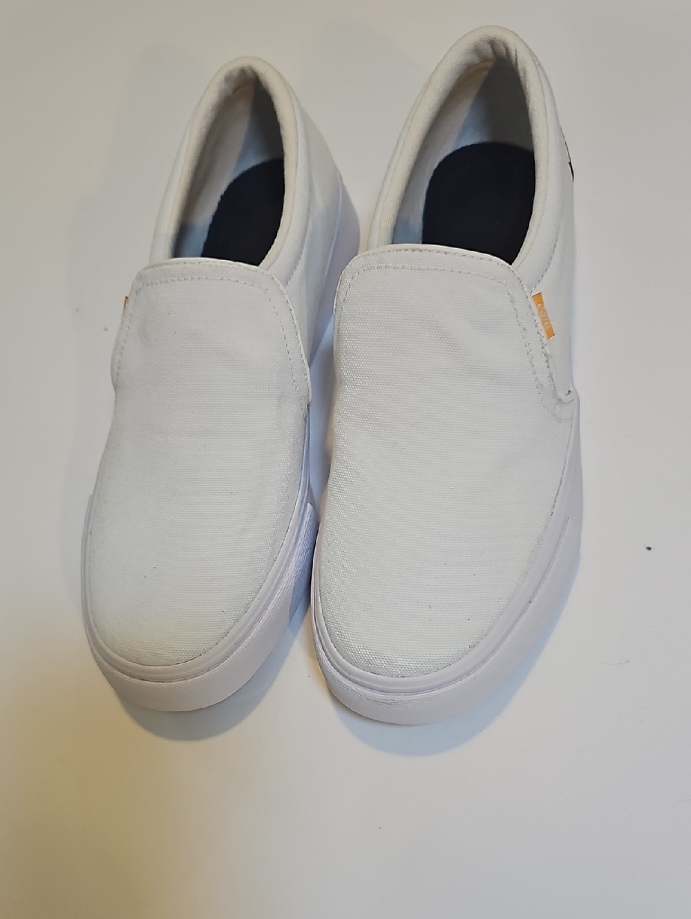 Nike Court Royale AC SLP White Canvas Slip-On Sneakers - Size 7.5